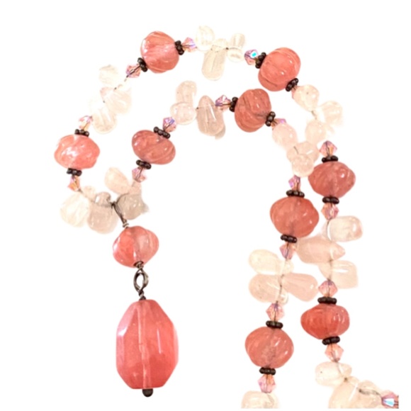 Sparkling Sterling Silver Quartz & Crystal Necklace - Picture 3 of 5